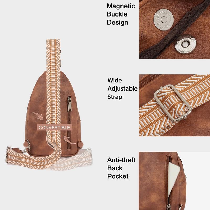 🔥Last day to get over 49% off🔥 - CLUCI Women's Small Leather Crossbody Bag