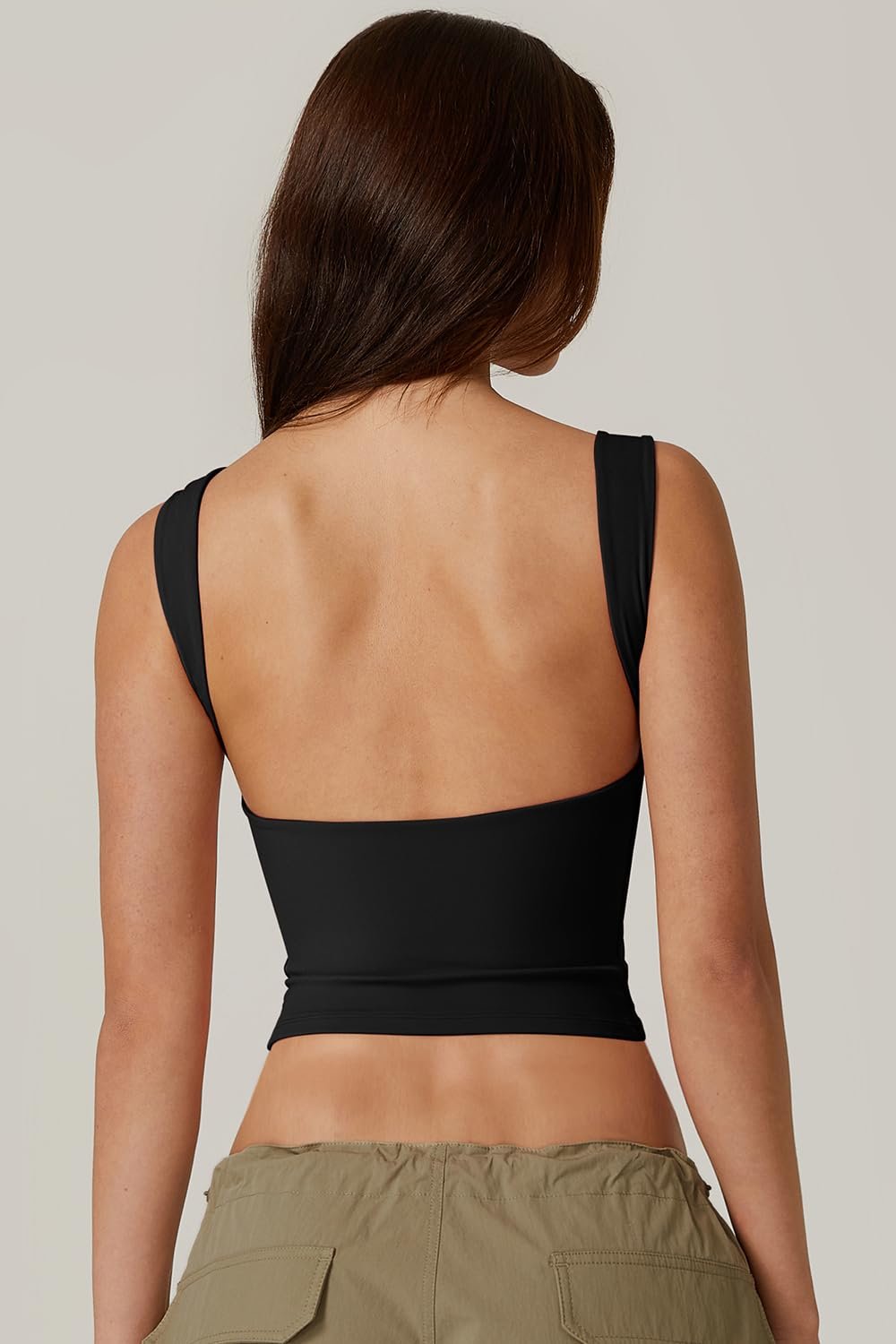 Sexy Open Back Sleeveless Crop Tank High Neck Slim Fit Cropped Tee Shirt Y2k