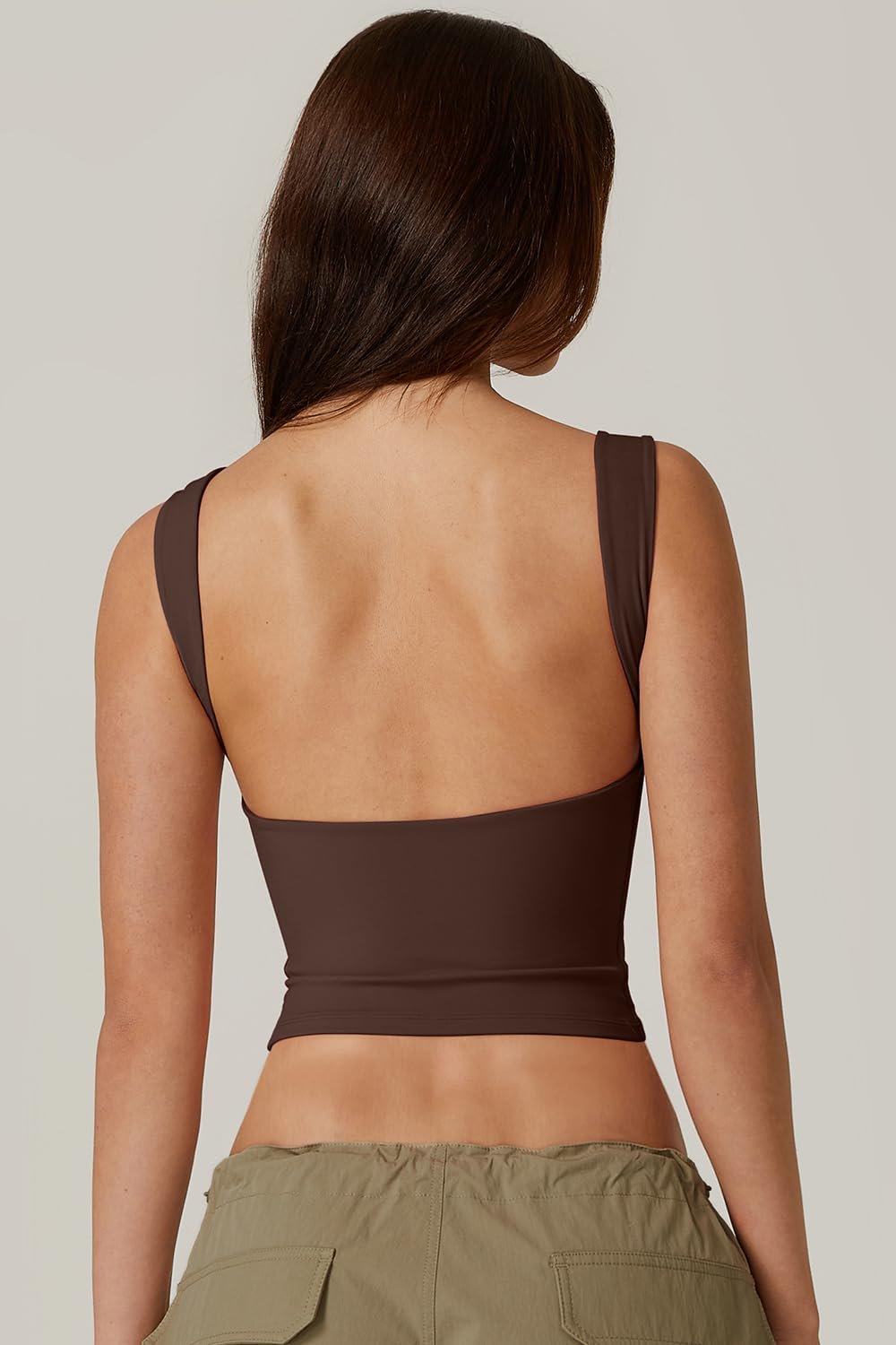 Sexy Open Back Sleeveless Crop Tank High Neck Slim Fit Cropped Tee Shirt Y2k