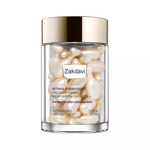 ✨Zakdavi™ Retinol Capsules Anti-Aging Night Retinol Face Serum Treatment - 30ct/0.35 fl oz