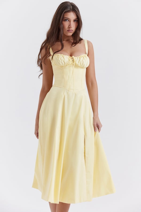 🔥CARMEN PRINT BUSTIER SUNDRESS