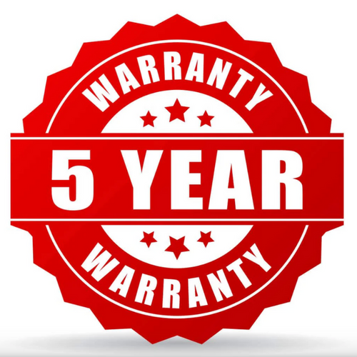 5 Year Warranty