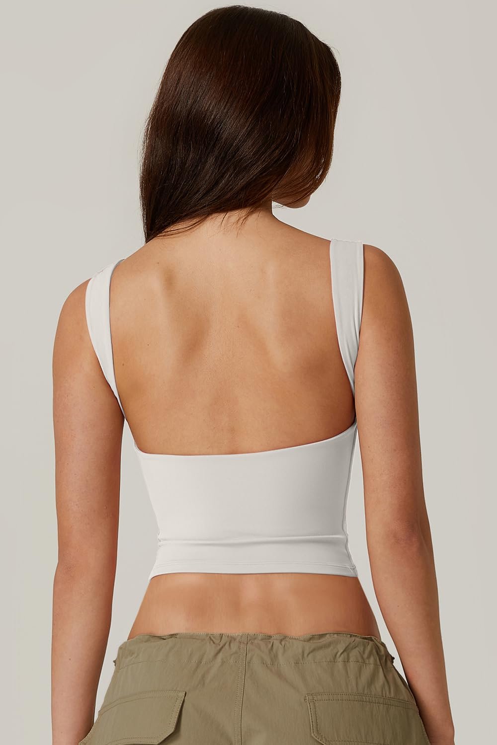 Sexy Open Back Sleeveless Crop Tank High Neck Slim Fit Cropped Tee Shirt Y2k