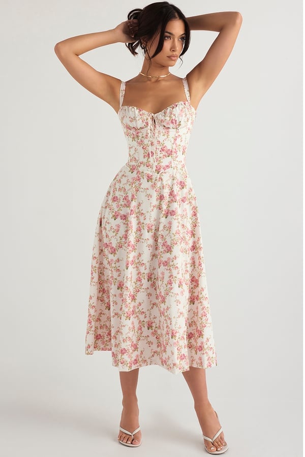 🔥CARMEN PRINT BUSTIER SUNDRESS
