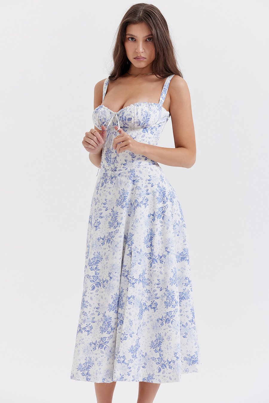 🔥CARMEN PRINT BUSTIER SUNDRESS