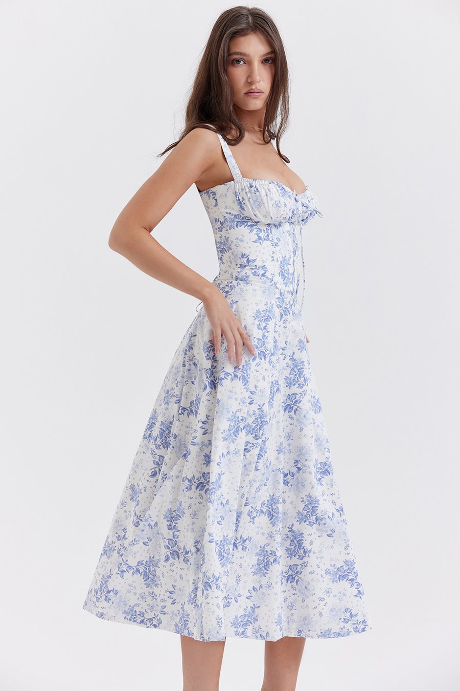 🔥CARMEN PRINT BUSTIER SUNDRESS