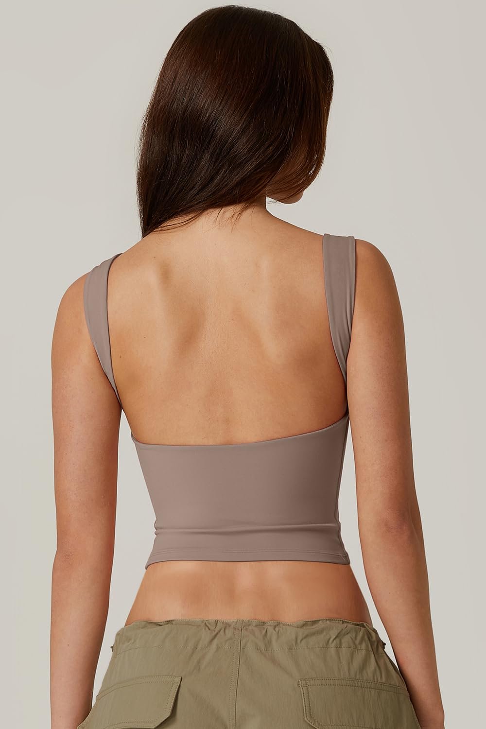 Sexy Open Back Sleeveless Crop Tank High Neck Slim Fit Cropped Tee Shirt Y2k