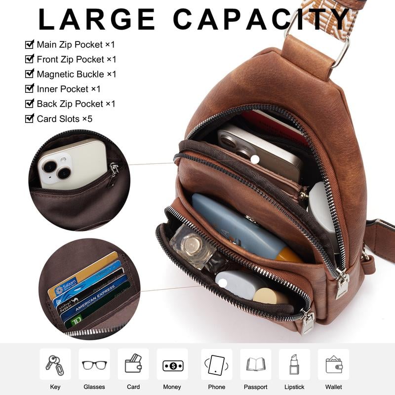 🔥Last day to get over 49% off🔥 - CLUCI Women's Small Leather Crossbody Bag