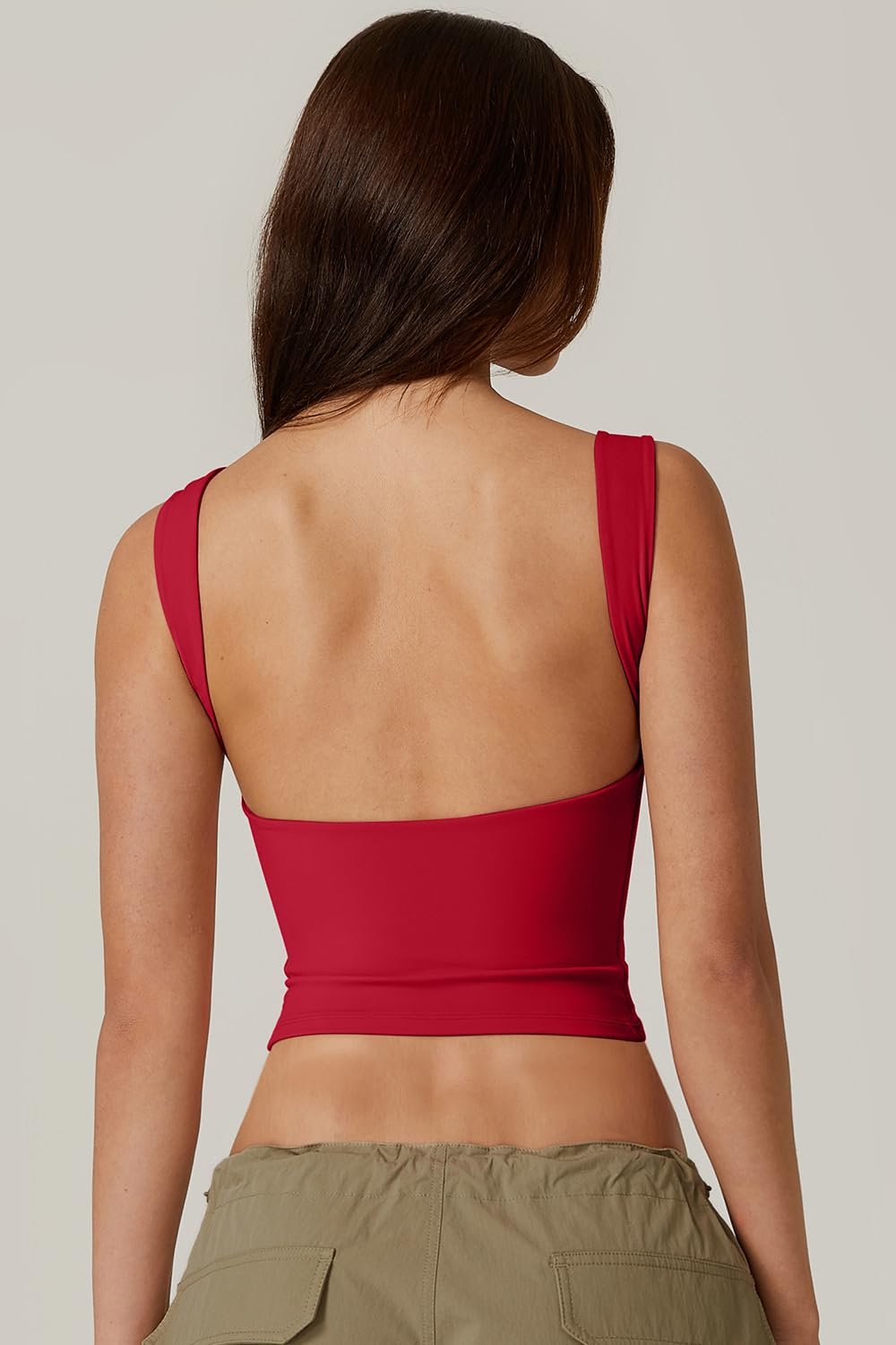 Sexy Open Back Sleeveless Crop Tank High Neck Slim Fit Cropped Tee Shirt Y2k