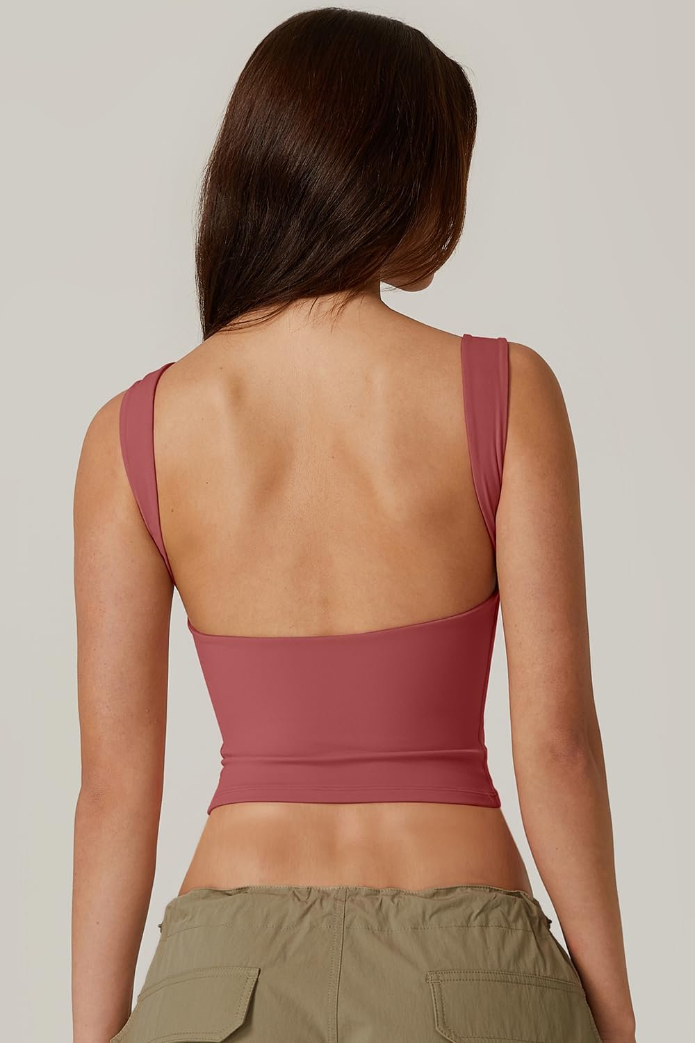 Sexy Open Back Sleeveless Crop Tank High Neck Slim Fit Cropped Tee Shirt Y2k