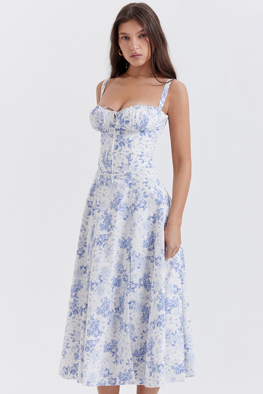 🔥CARMEN PRINT BUSTIER SUNDRESS