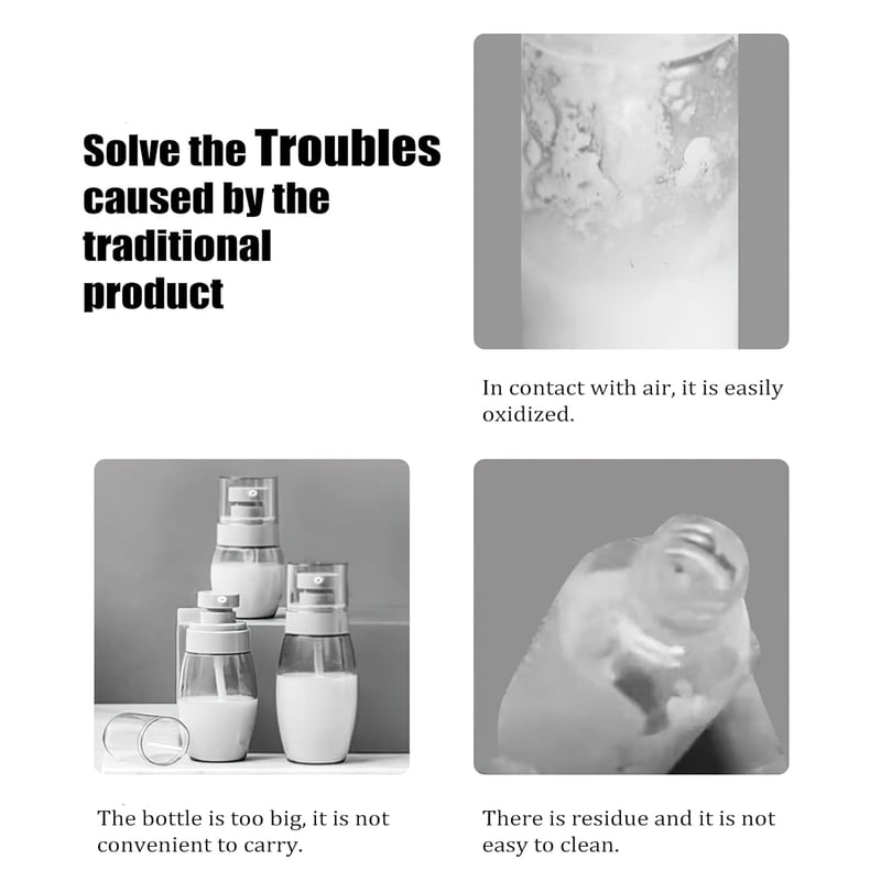 0.2/0.35/0.4/0.5OZ Empty Refillable Cosmetic Air Pump Jars Bottles