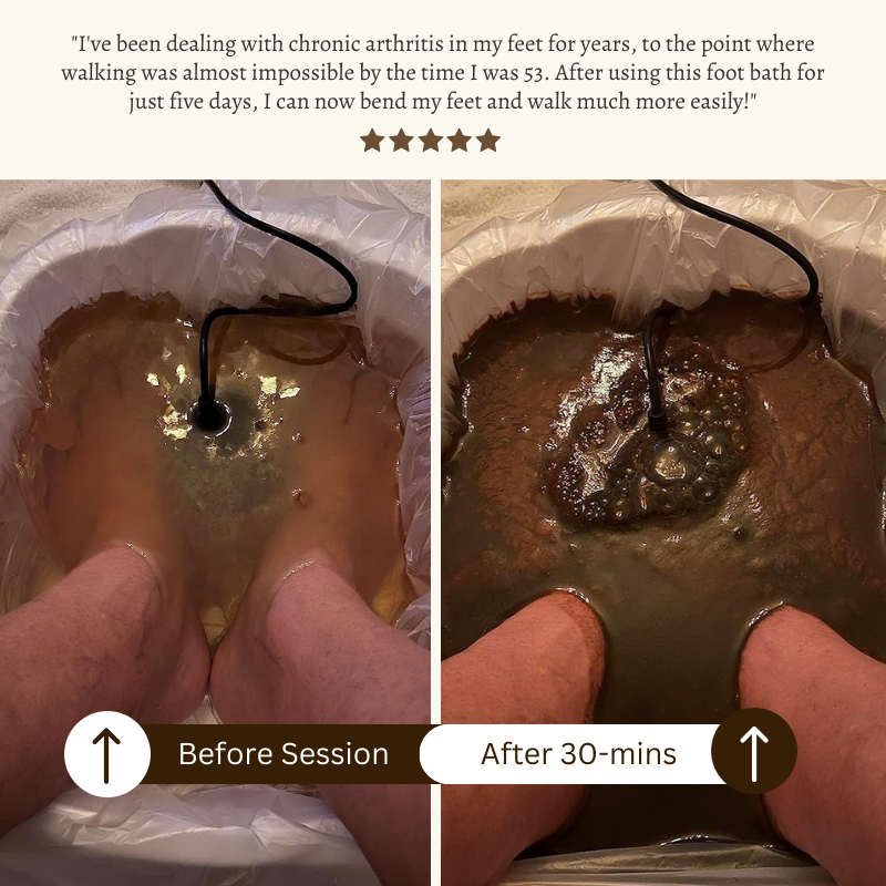 Healvibely Detox Foot Spa | Cleanse Your Body for a Healthier, Energized Life